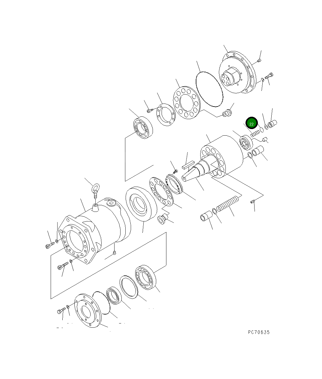 Кольцо уплотнительное (O-Ring) 257-81-34330  Komatsu