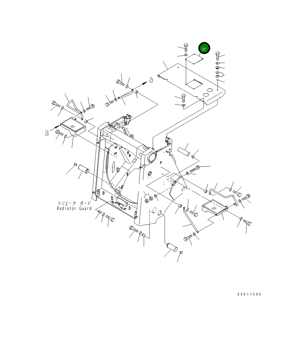 Крышка 17M-54-42130 Komatsu
