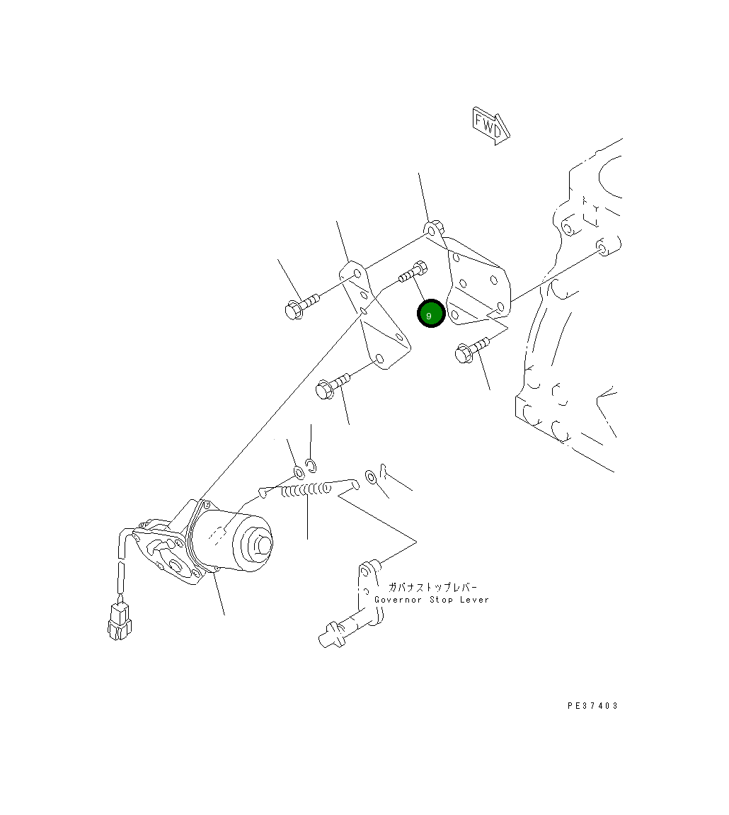 Болт YM26116-050102 Komatsu