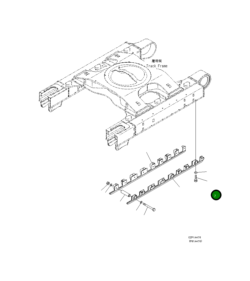 Болт 01010-82760  Komatsu