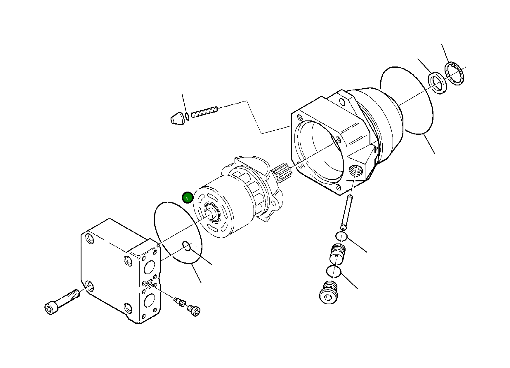 Кольцо уплотнительное (O-Ring) 21D-60-15640  Komatsu