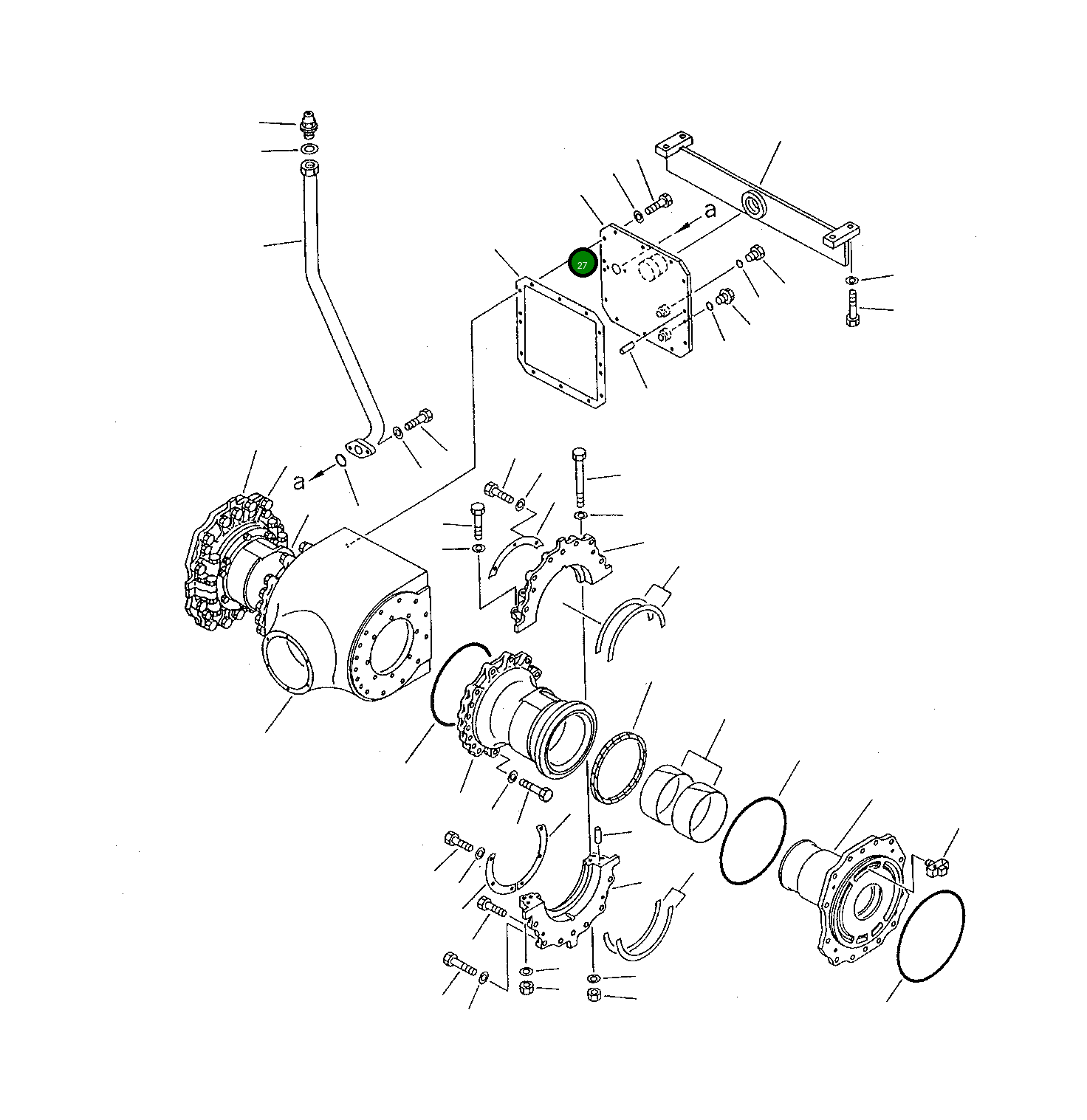 Крышка 23A-22-11531  Komatsu