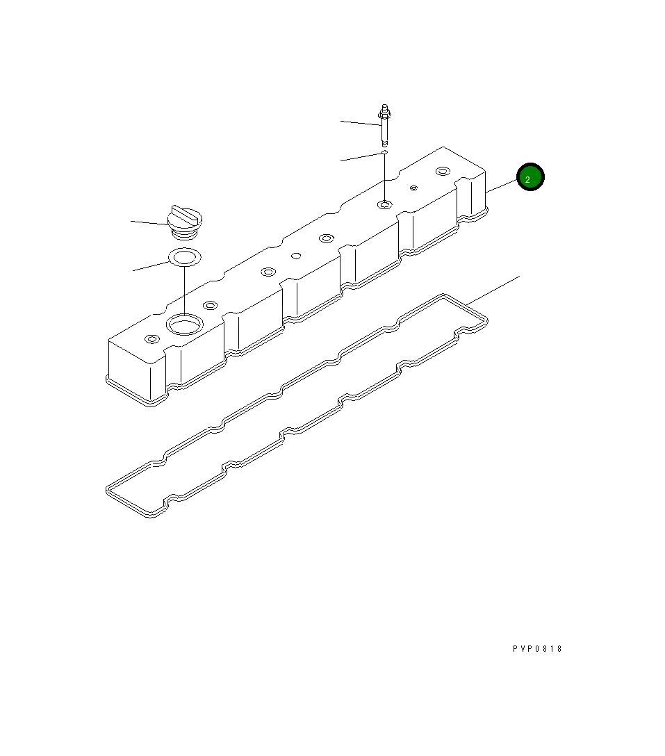 Крышка 6742-01-5535 Komatsu