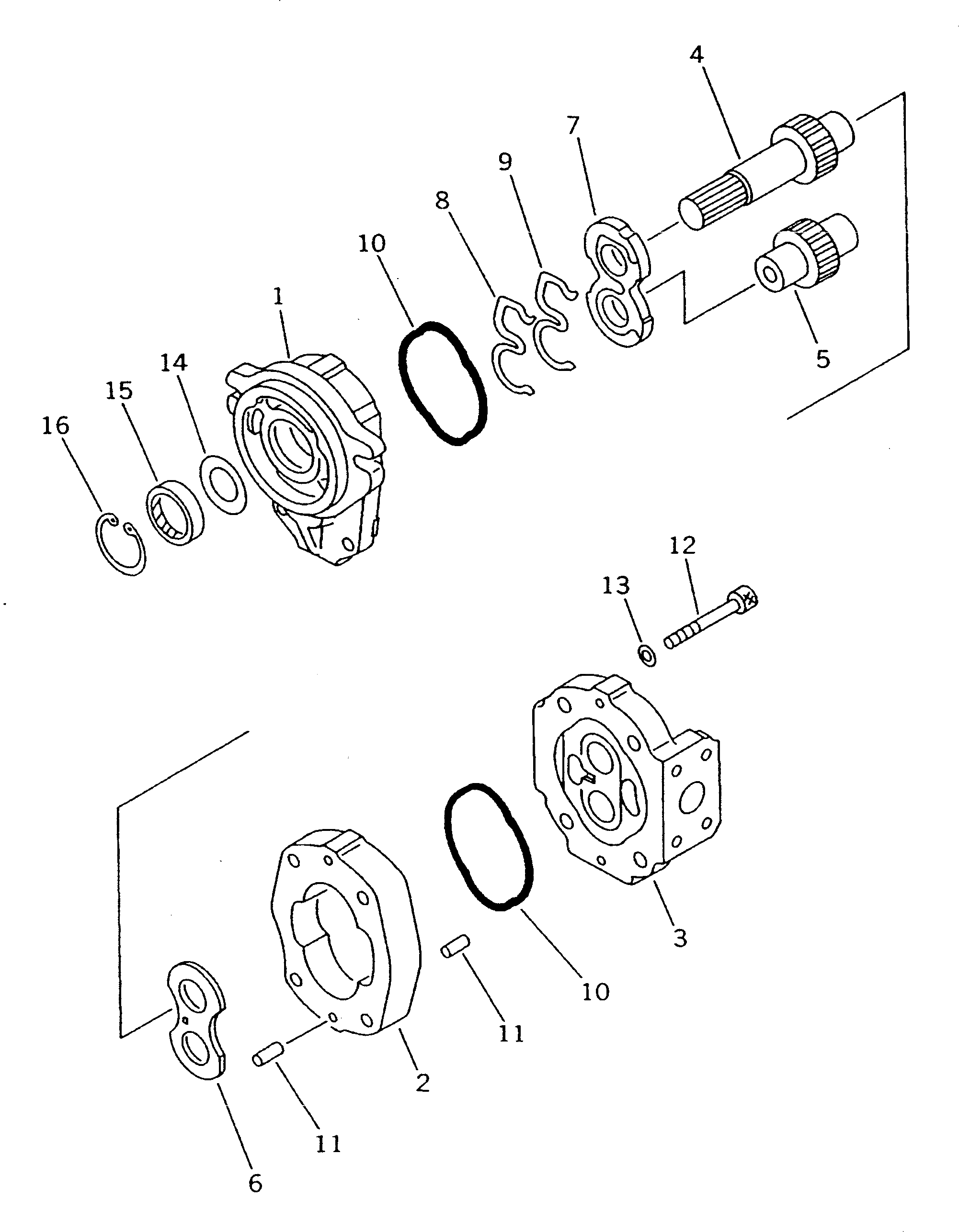 Болт 01252-31075  Komatsu