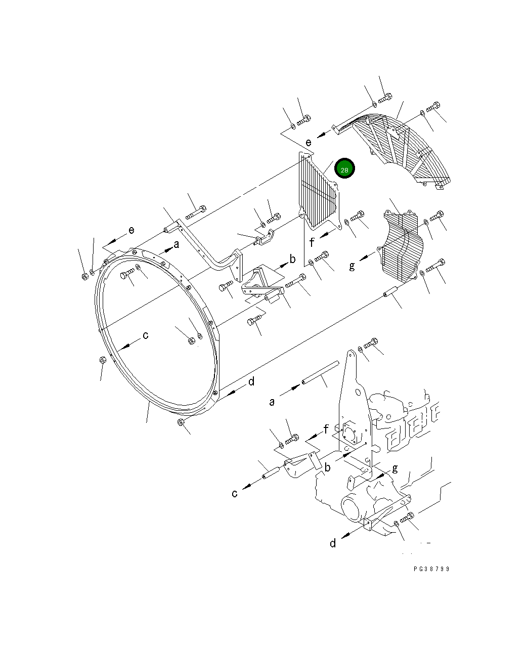 Крышка 6150-61-3830 Komatsu