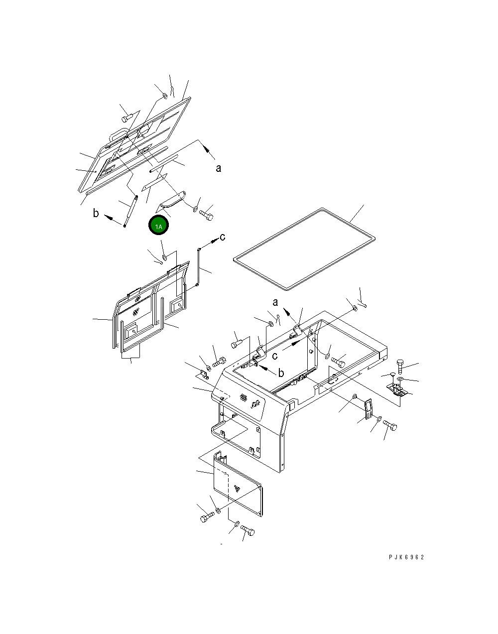 Крышка 10S-54-25880  Komatsu