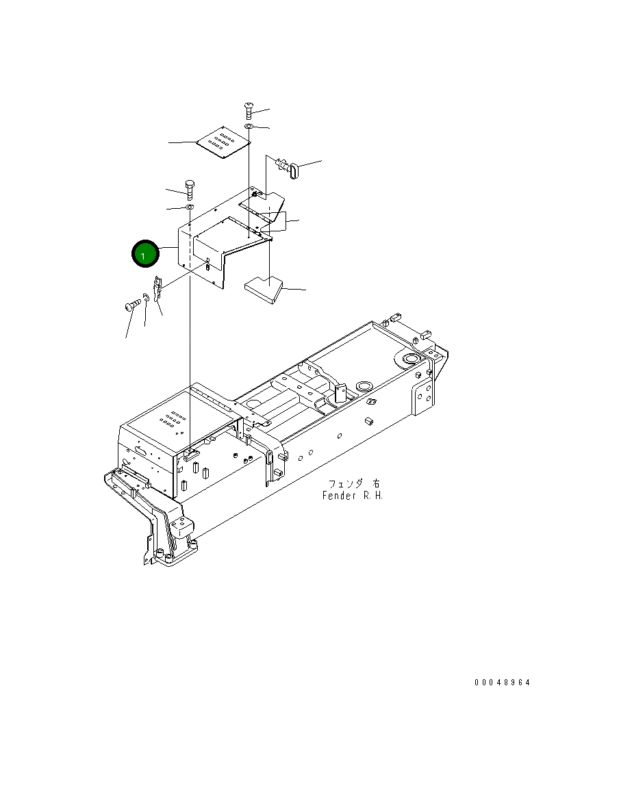 Крышка 195-54-82322 Komatsu