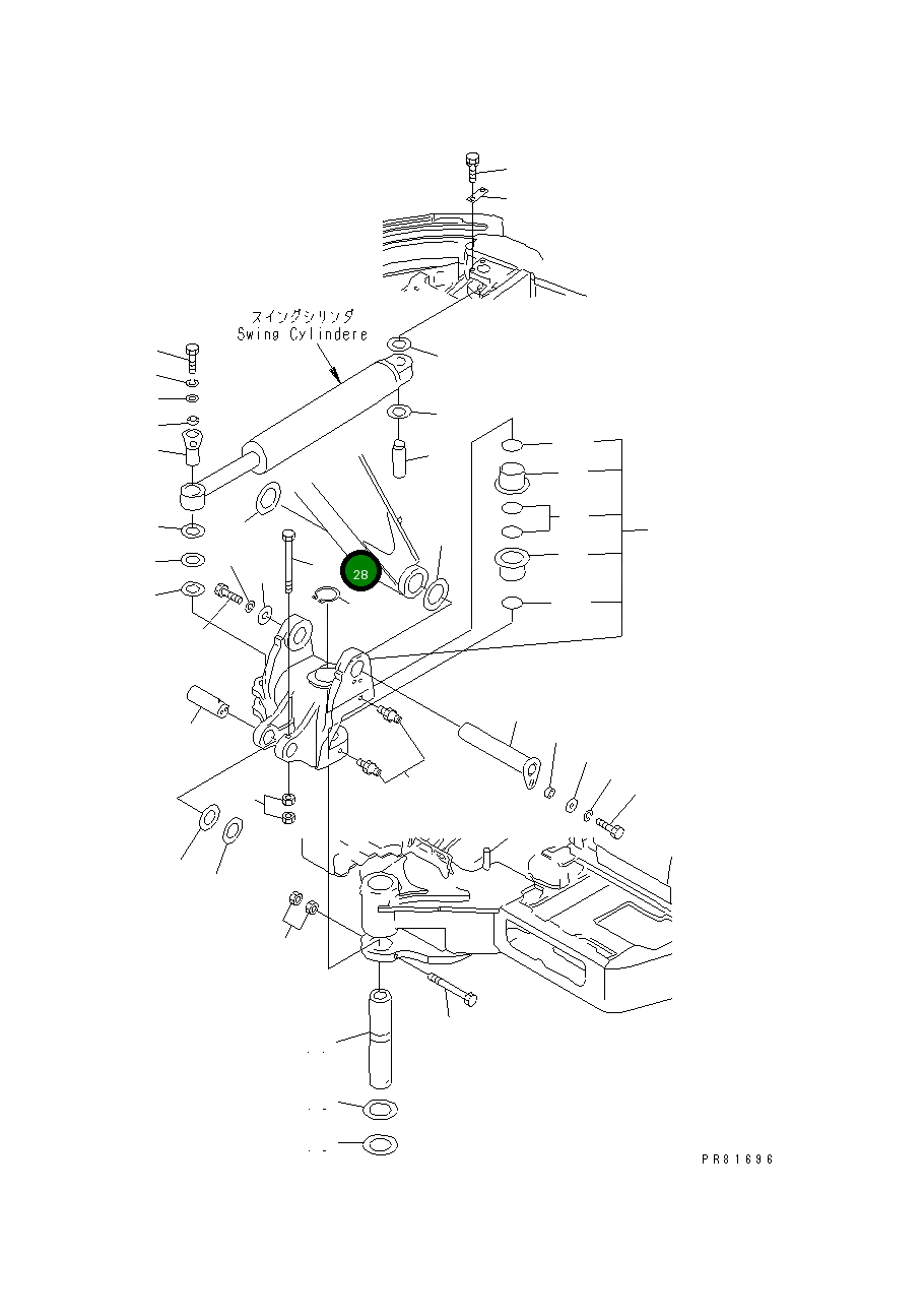 Болт YM26116-121402 Komatsu