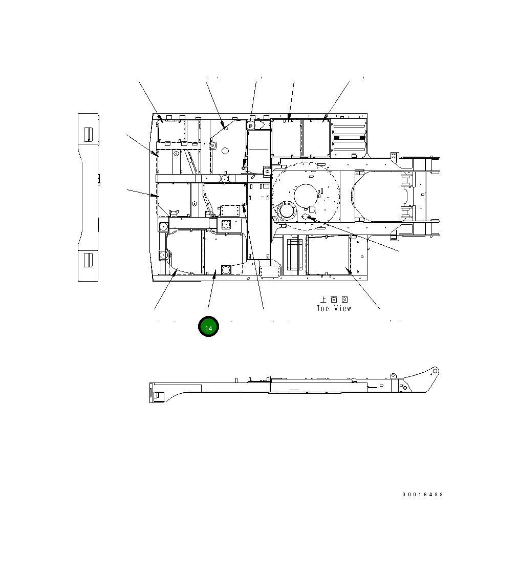 Крышка 14S-54-24591 Komatsu