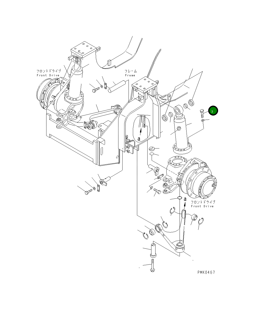 Болт 21J-40-11250 Komatsu