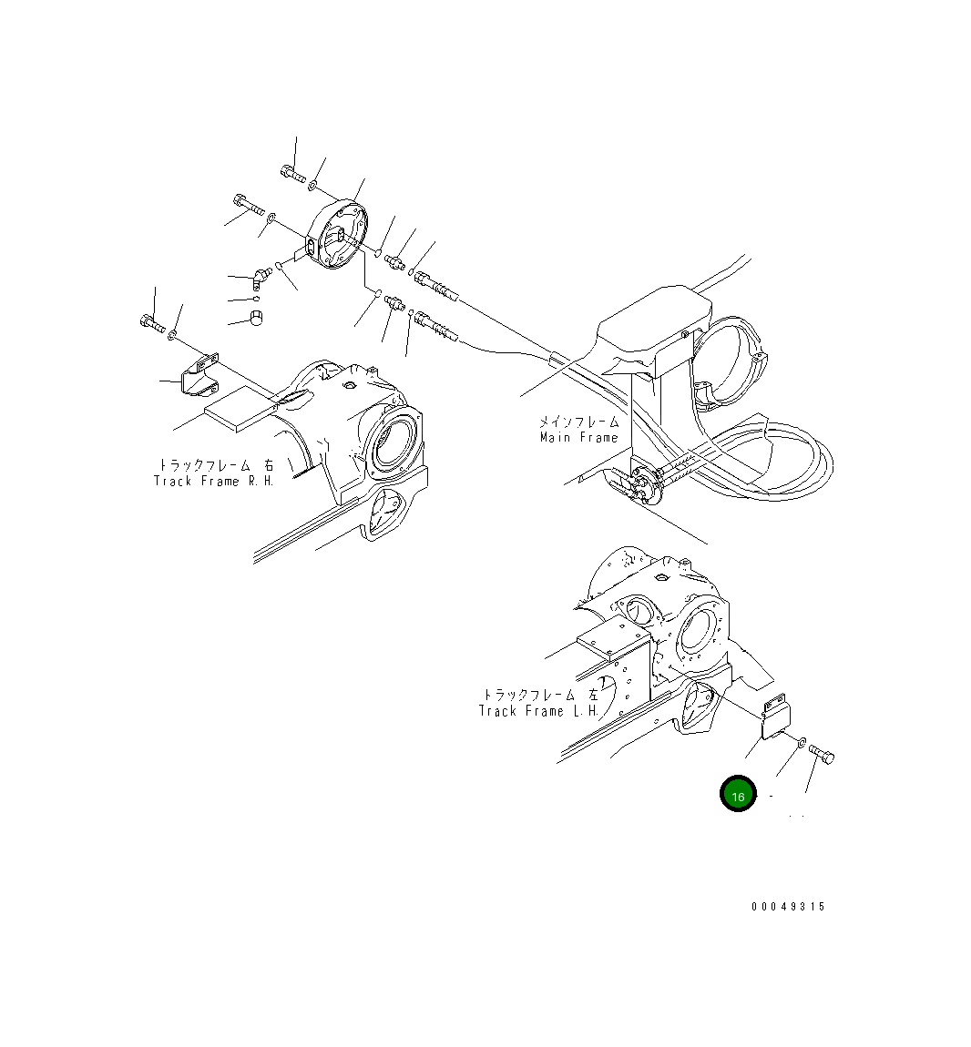 Крышка 195-30-69511 Komatsu