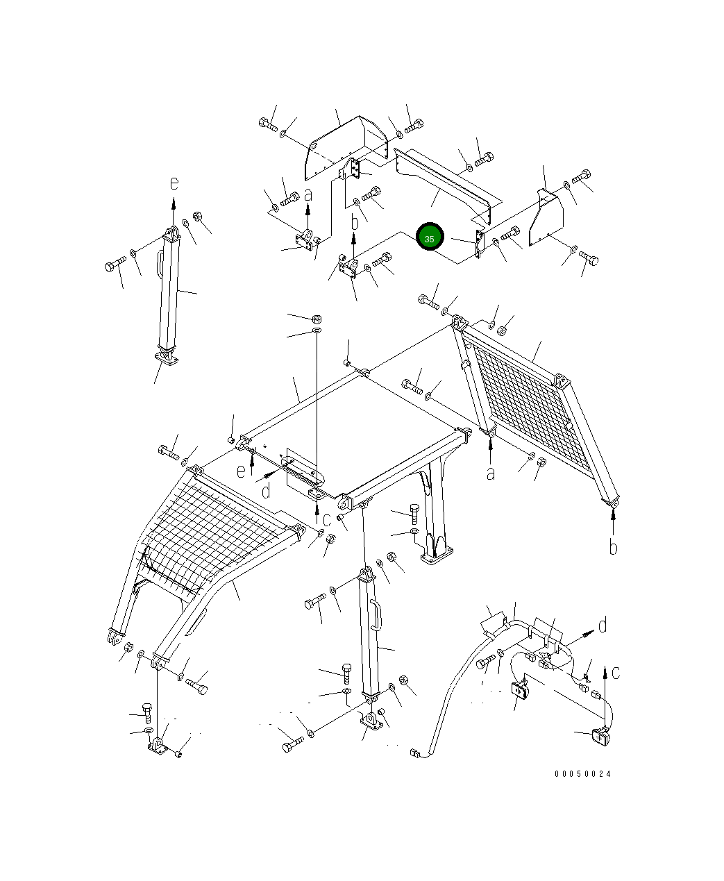 Крышка 134-X06-2191 Komatsu