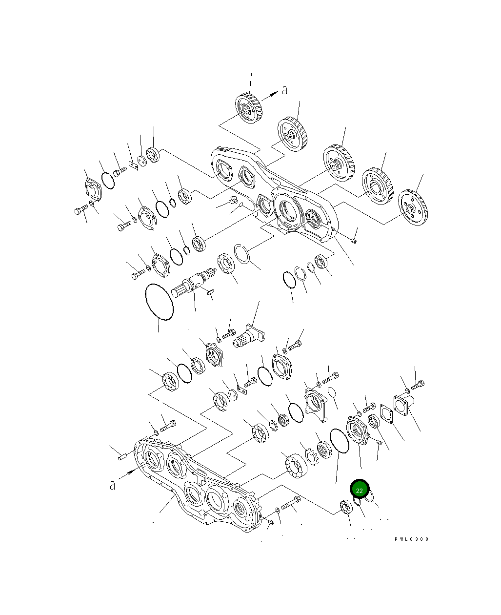 Крышка 195-38-11230 Komatsu