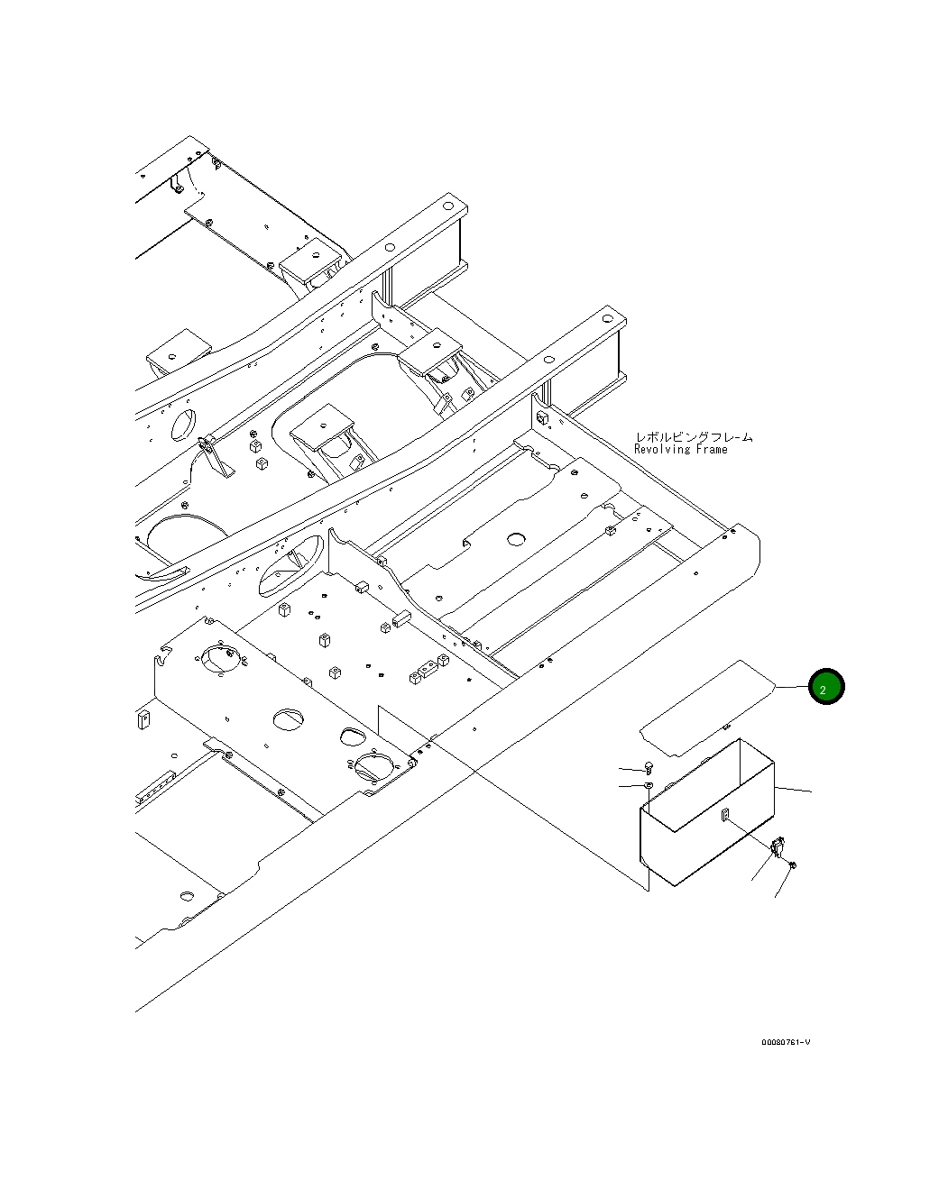Крышка 205-54-32210 Komatsu