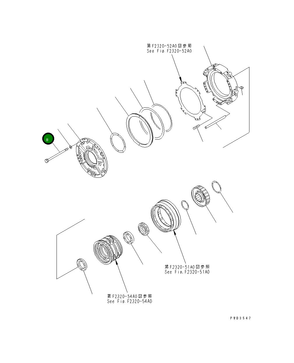 Болт 195-15-41251 Komatsu
