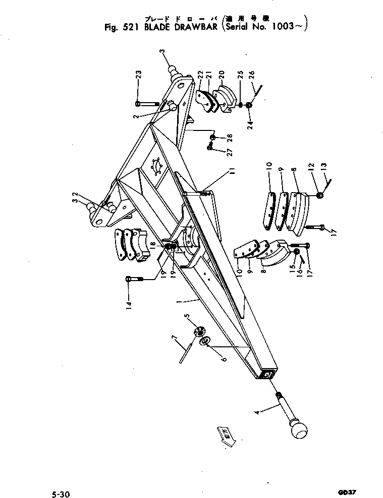 Болт 232-70-11450  Komatsu