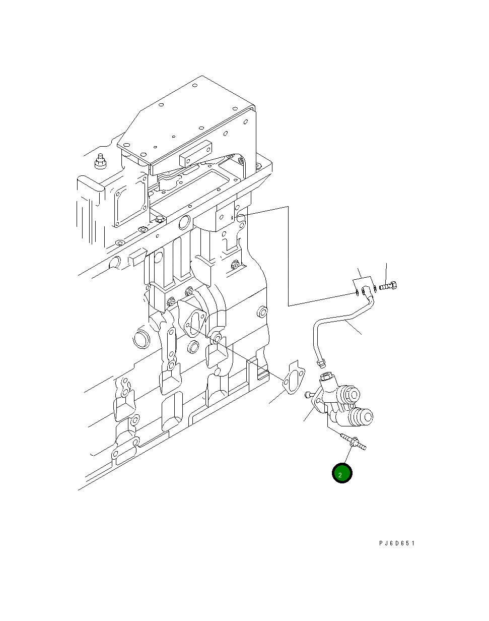 Болт 1304 857 H1 Komatsu