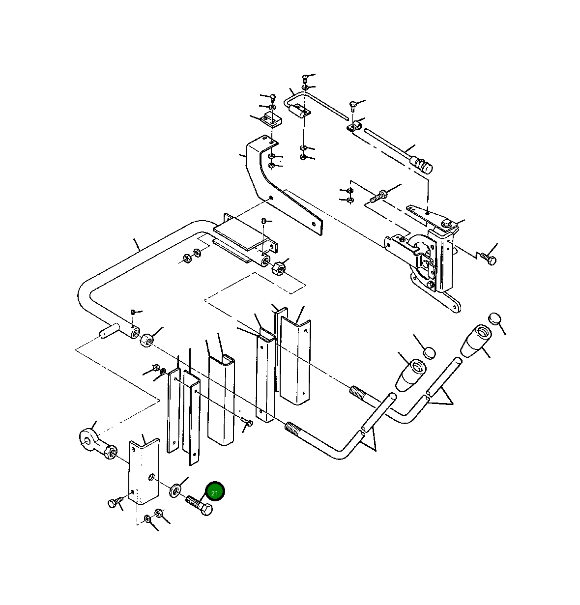Болт 25 808 R1  Komatsu