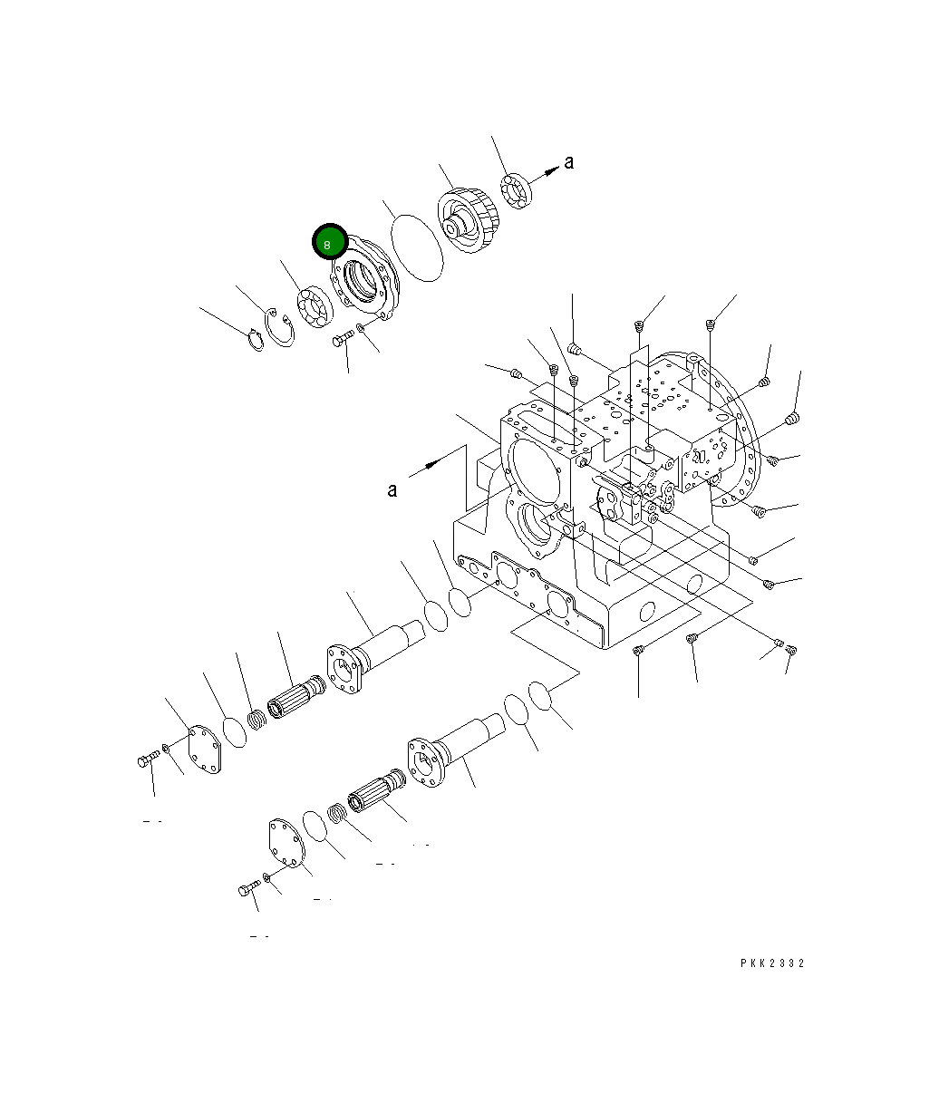 Крышка 12G-15-52841 Komatsu