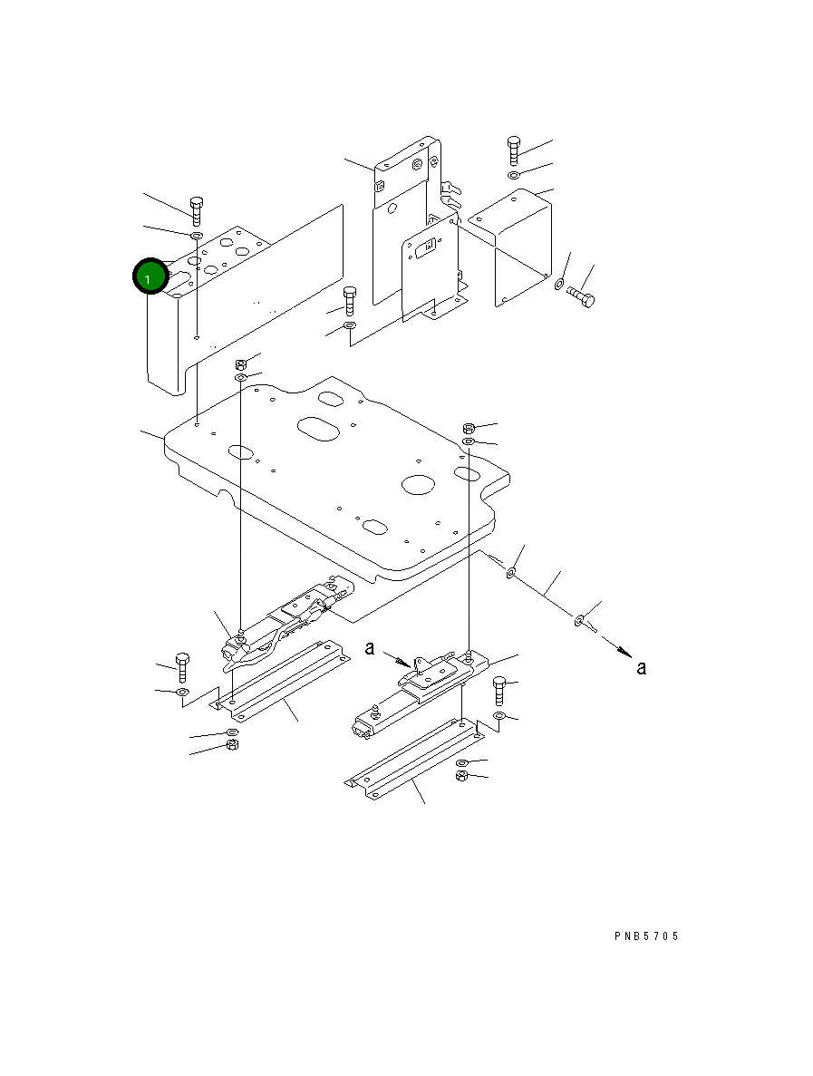 Крышка 20Y-43-K1350 Komatsu