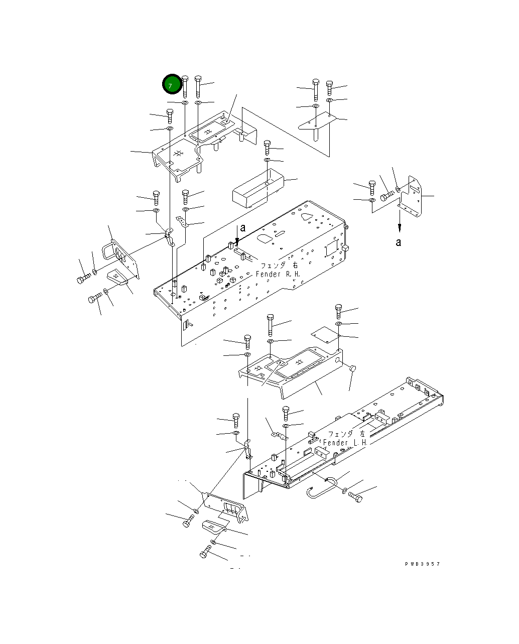 Болт 198-54-11190 Komatsu