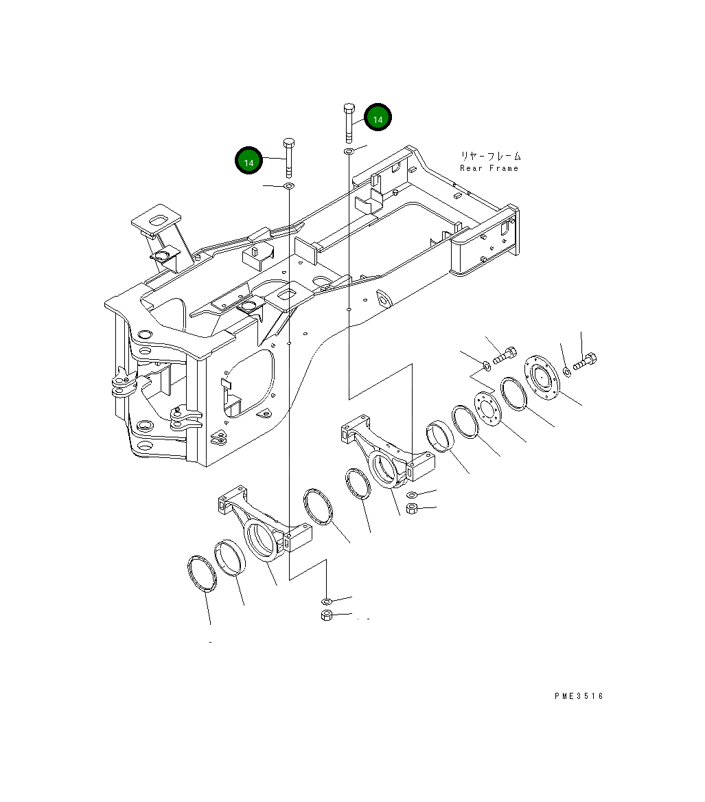 Болт 425-46-12371 Komatsu