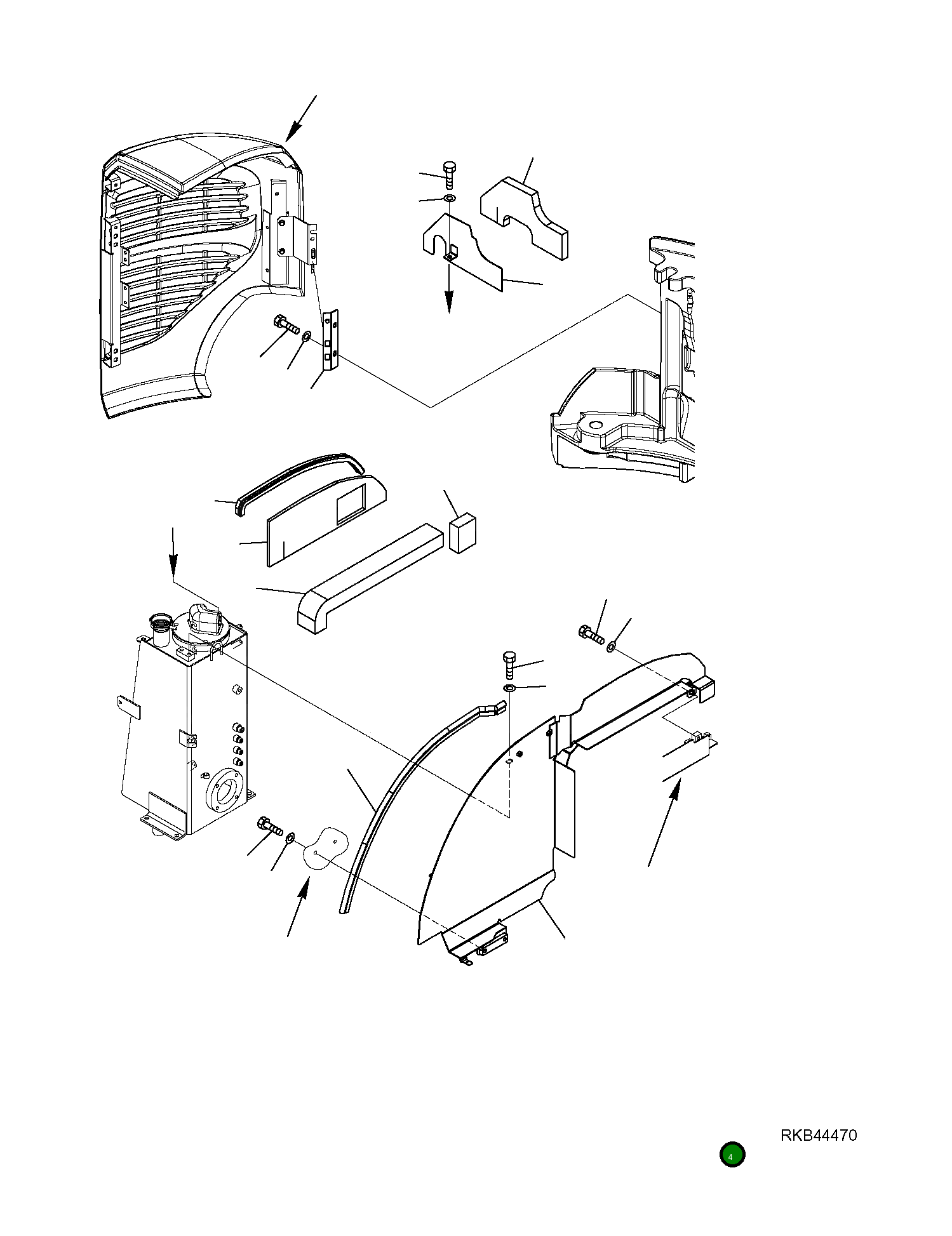 Крышка 22L-54-R1813  Komatsu