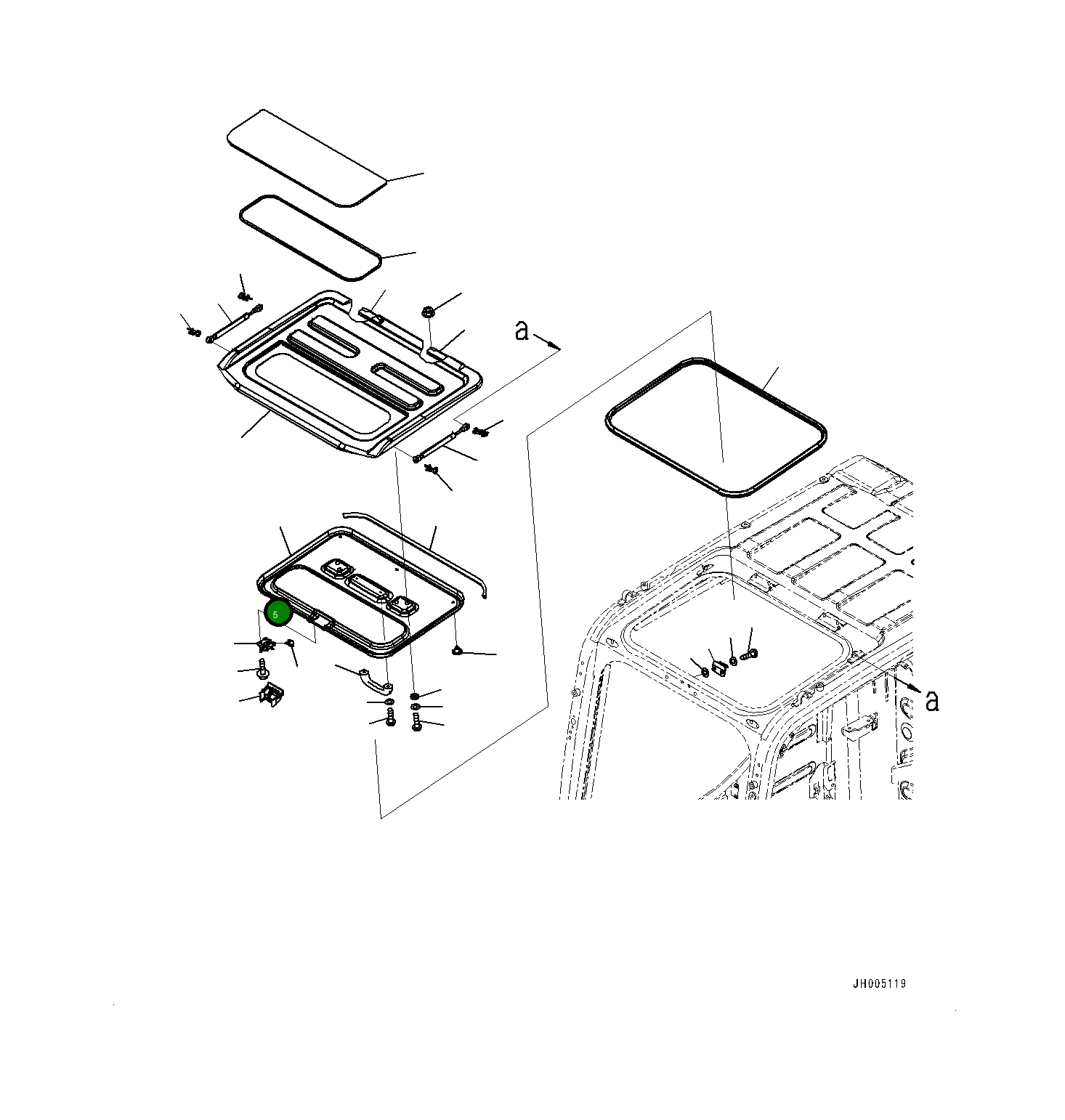 Крышка 20Y5311921 Komatsu