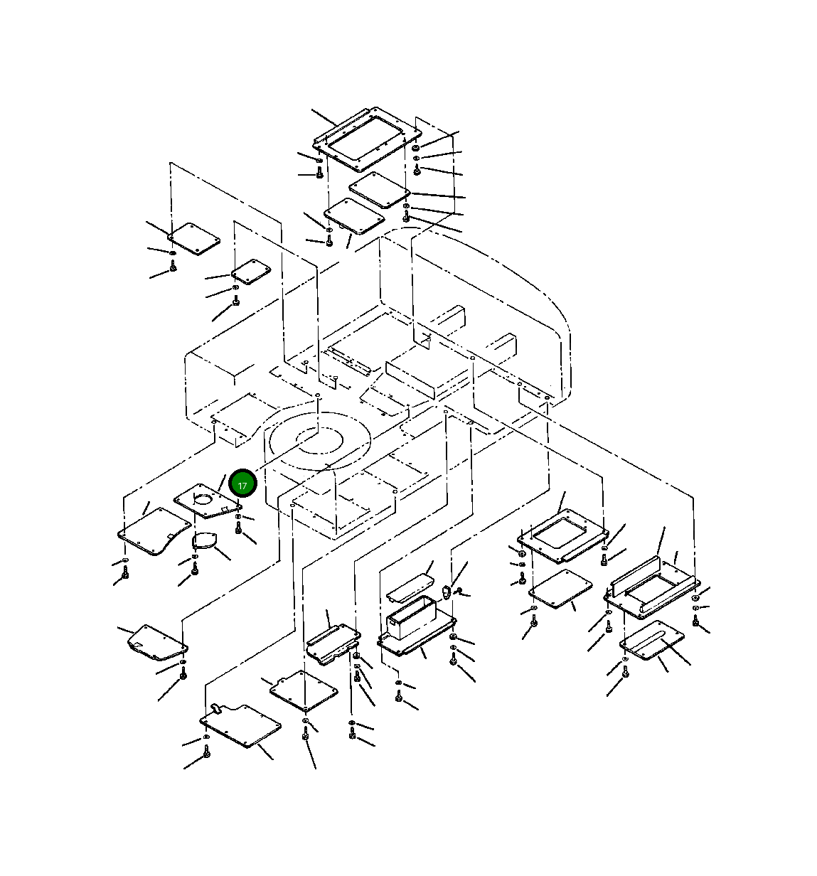Крышка 206-54-67820  Komatsu
