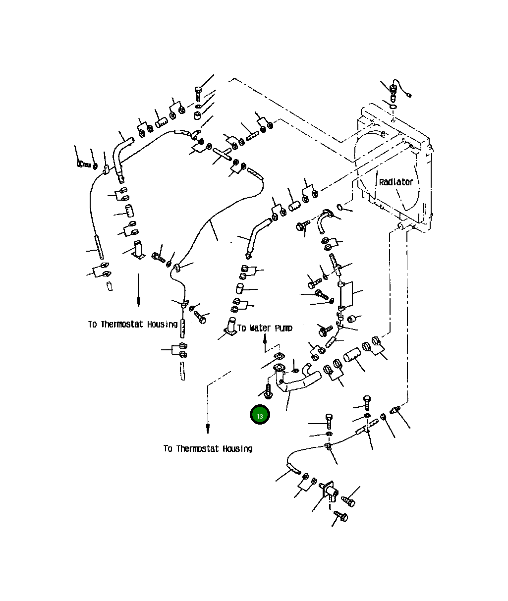 Болт 10435-01230 Komatsu