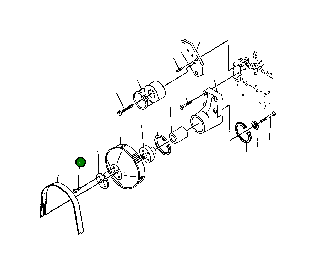 Болт 1240 562 H1  Komatsu