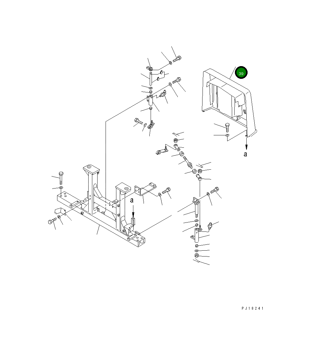 Крышка 17M-54-22521 Komatsu