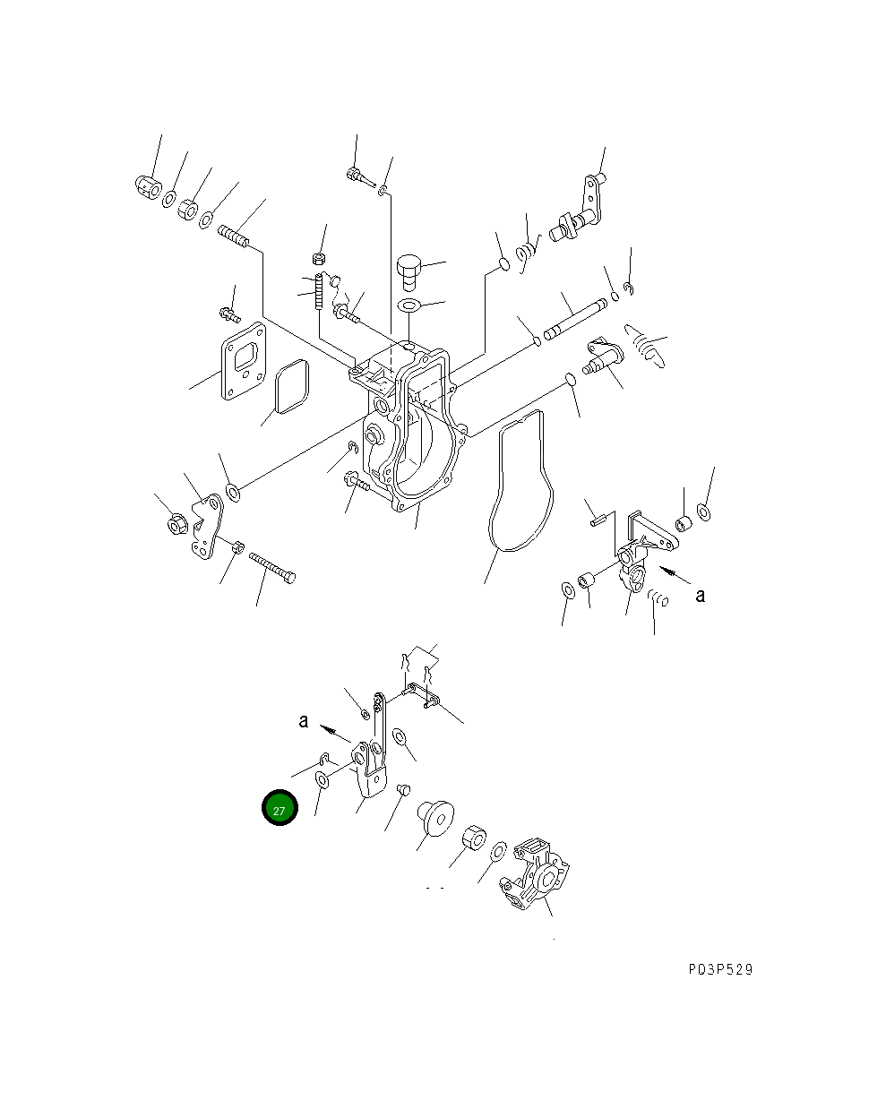 Кольцо YM22272-000040 Komatsu