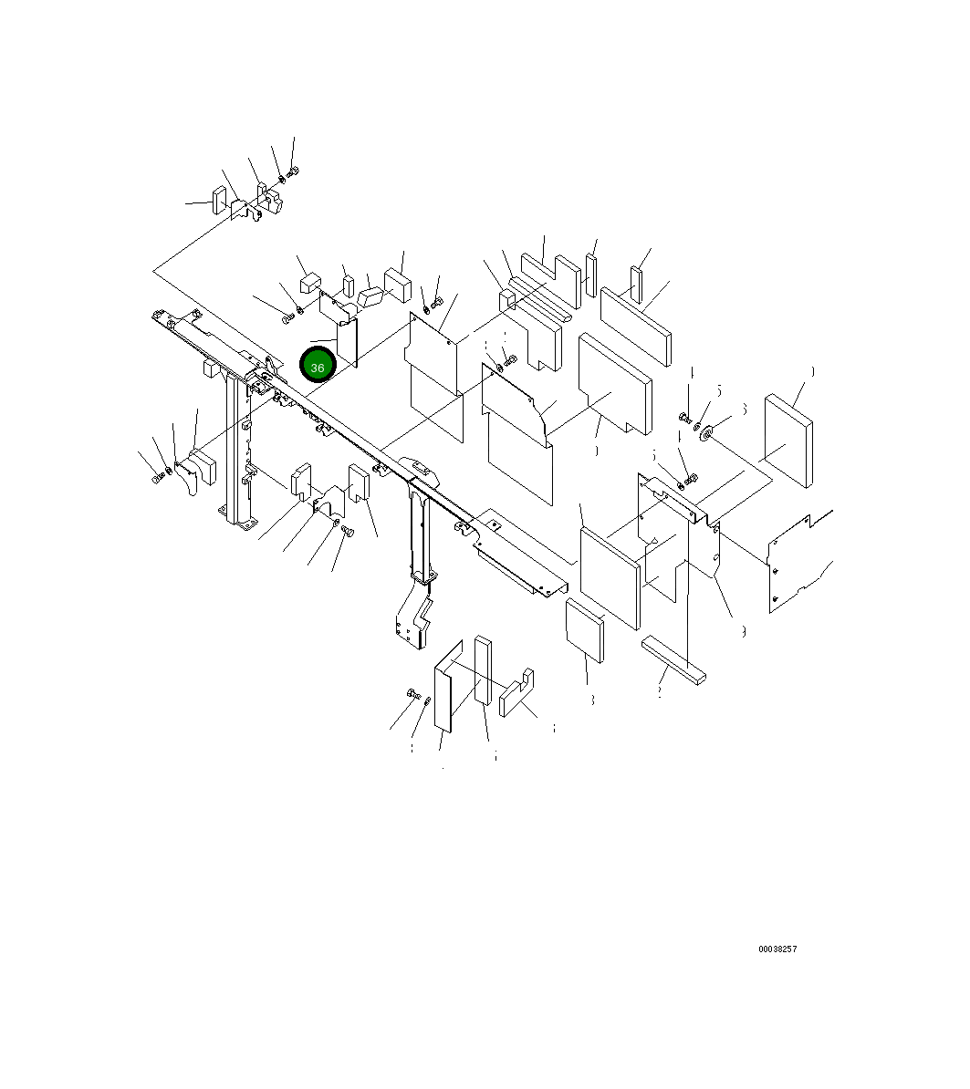 Крышка 21M-54-22370  Komatsu
