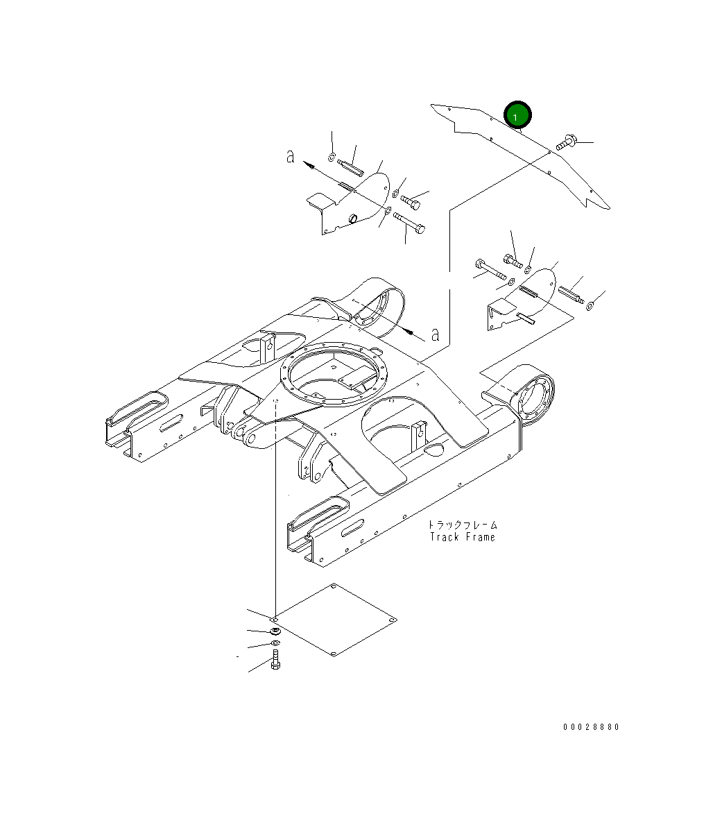 Крышка 21U-30-33120  Komatsu
