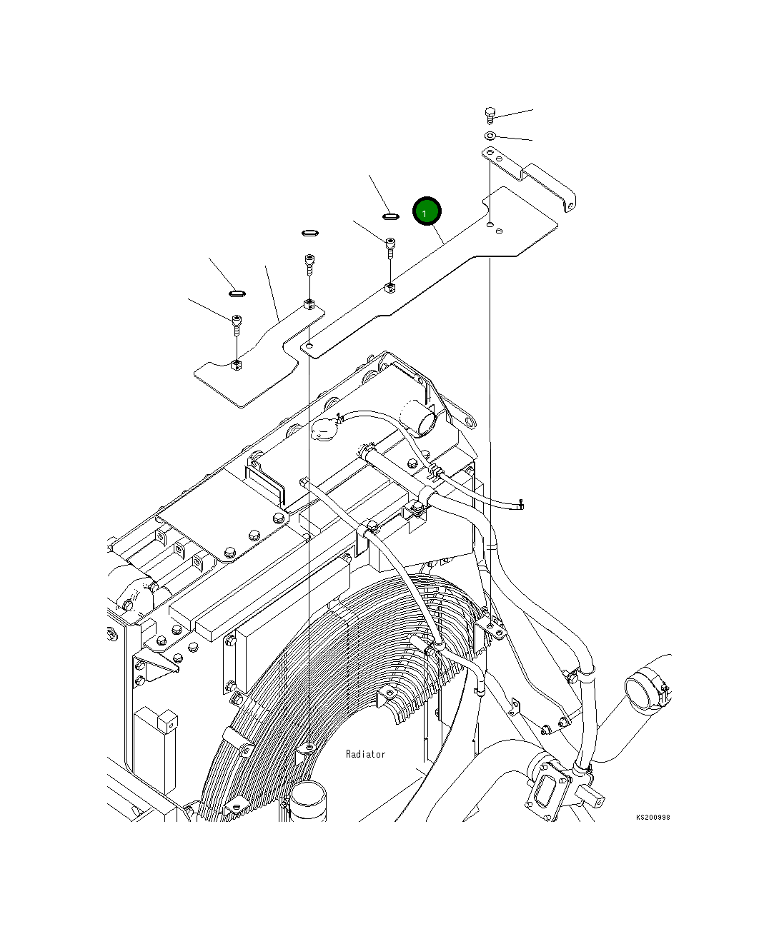 Крышка 208-03-75811 Komatsu