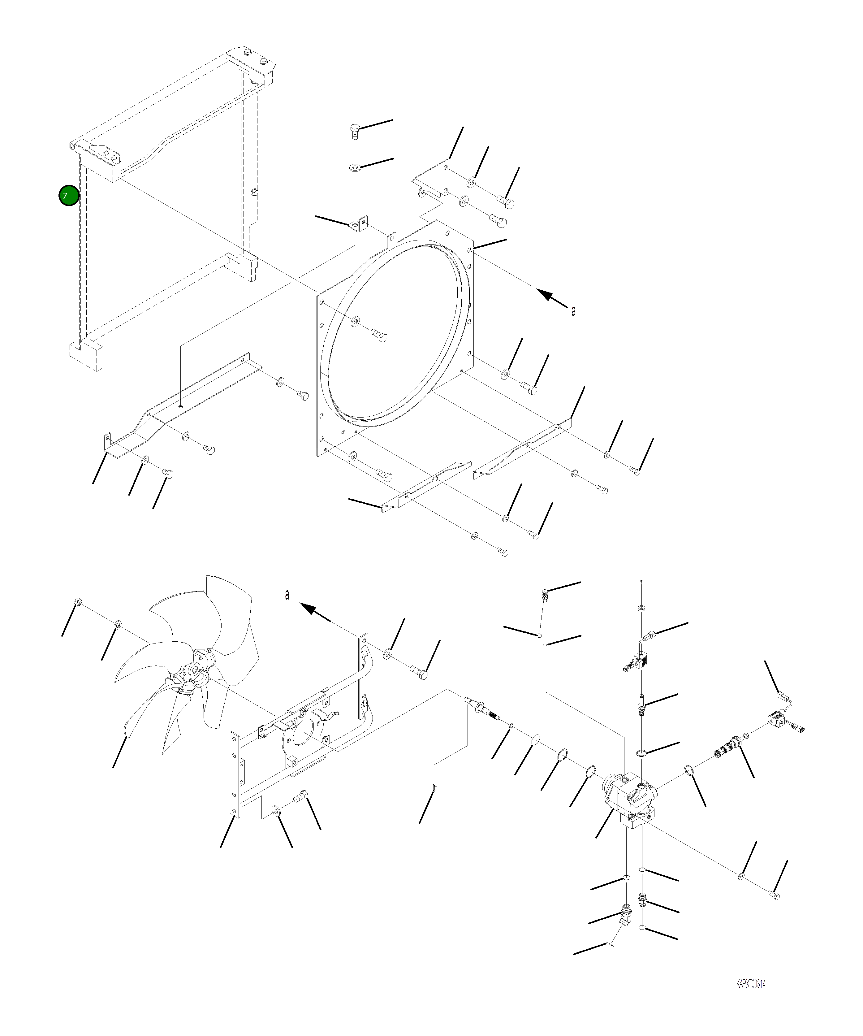 Крышка 4A1-03-22472 Komatsu