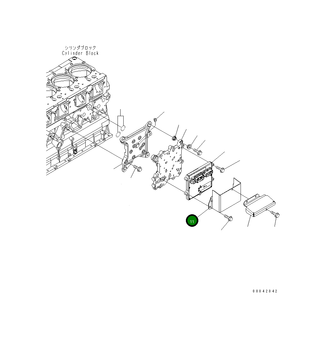 Крышка 6261-81-9830 Komatsu