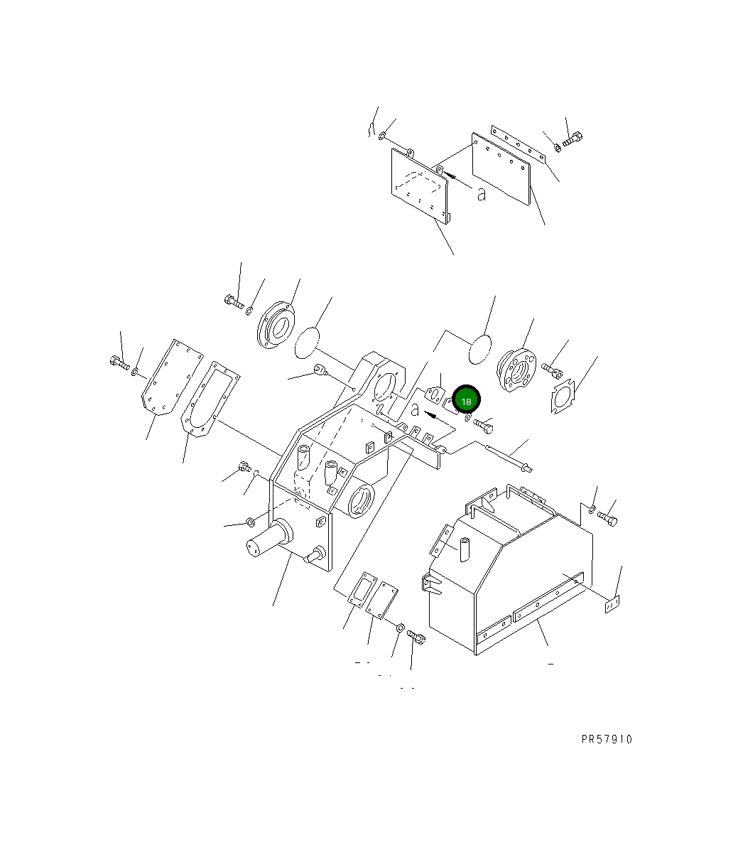 Крышка 26A-870-1140 Komatsu
