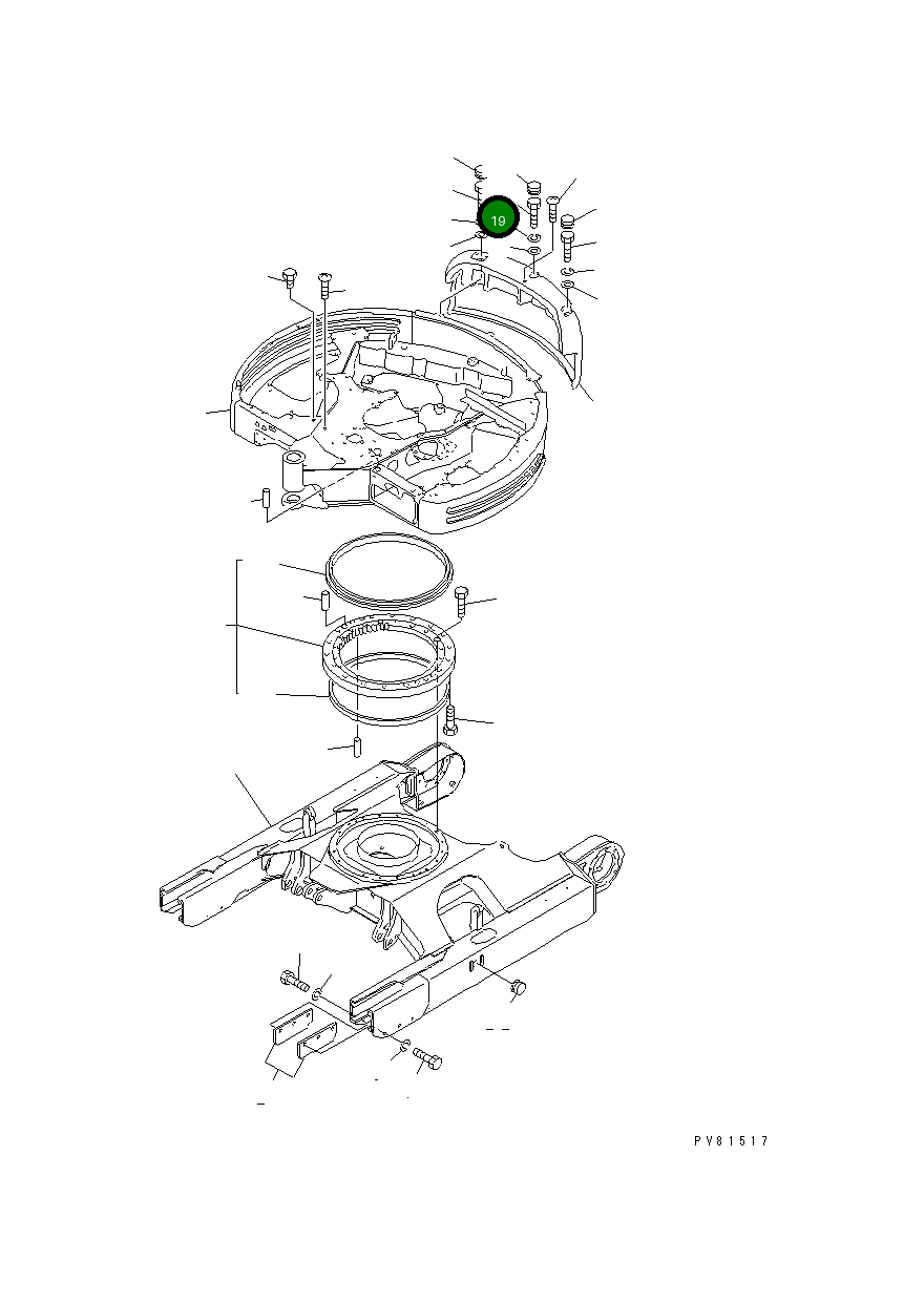 Болт YM26076-162002 Komatsu