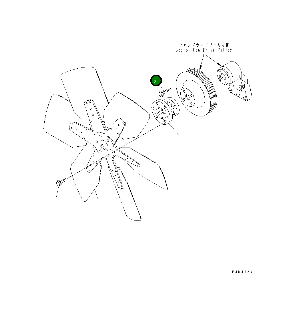 Болт 01435-21030 Komatsu