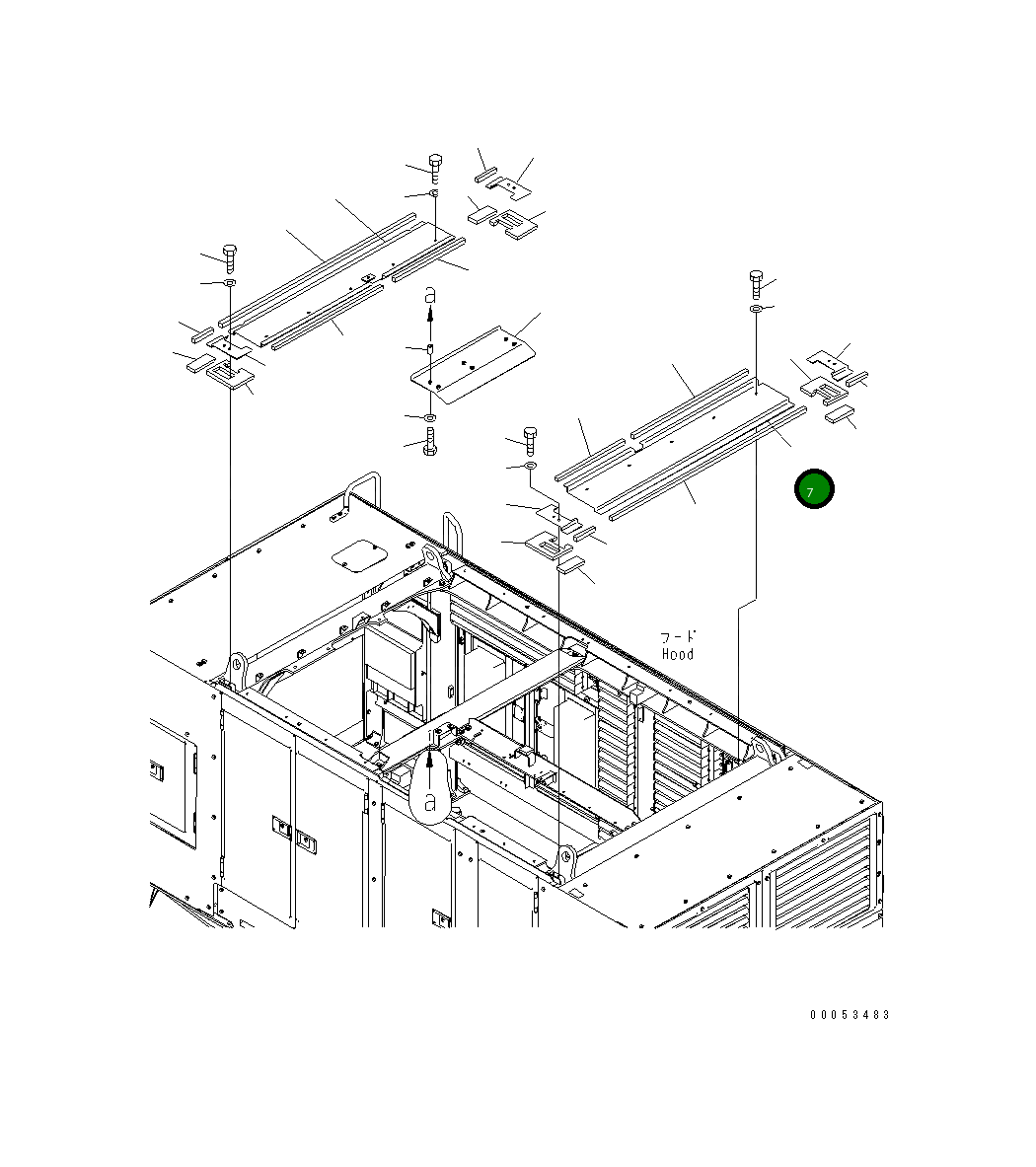 Крышка 21T-54-32510 Komatsu