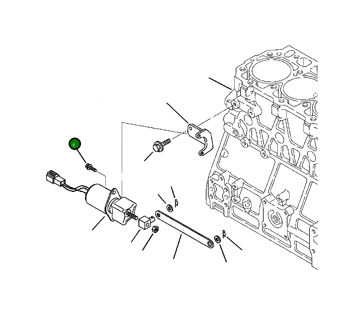 Болт YM26106060102 Komatsu