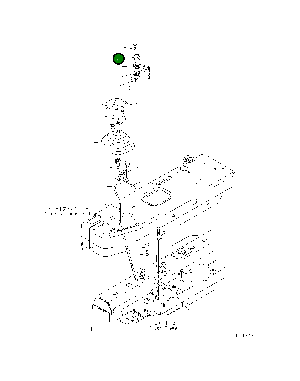 Крышка 17A-43-42220  Komatsu