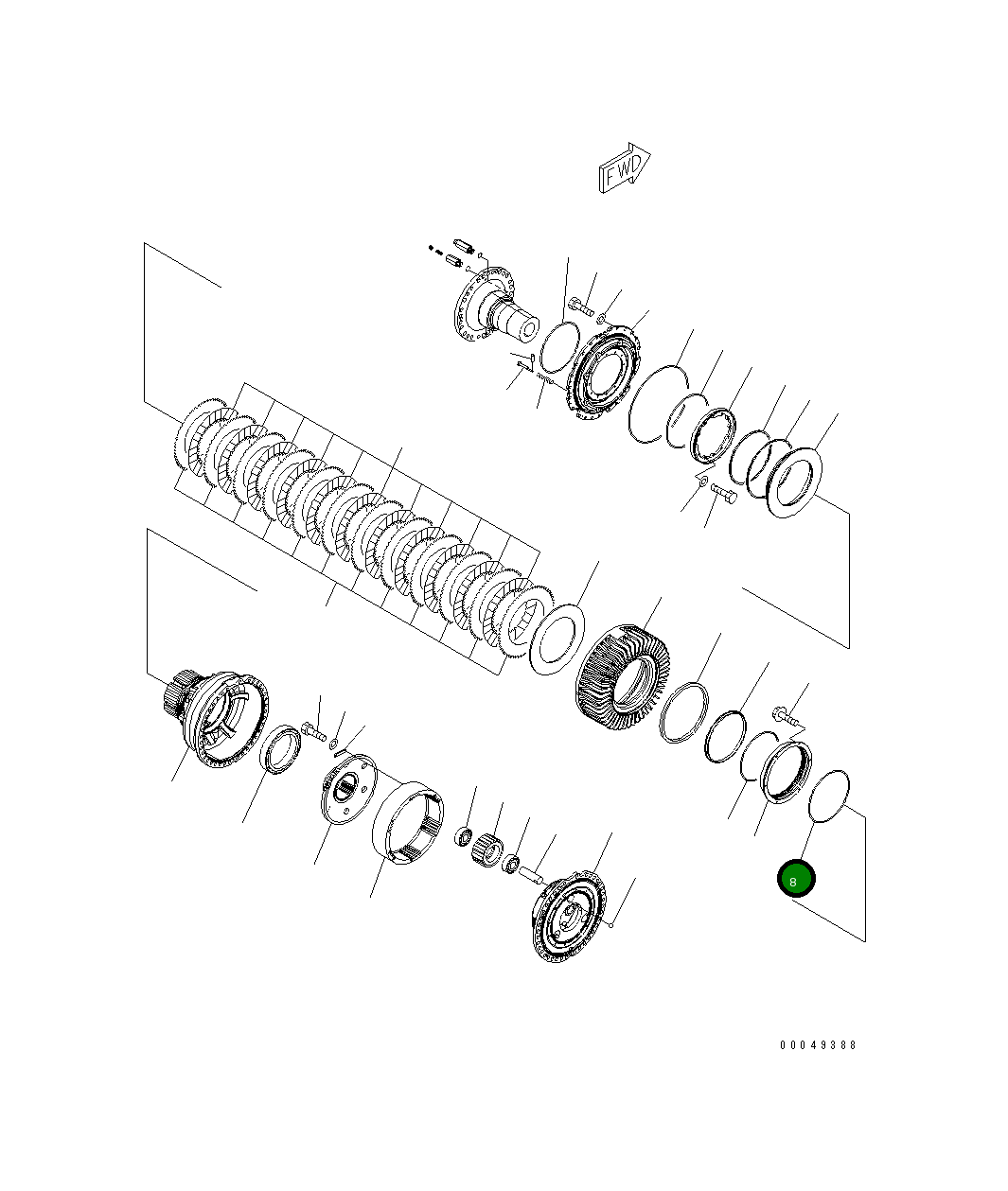 Кольцо уплотнительное (O-Ring) 426-33-31330 Komatsu