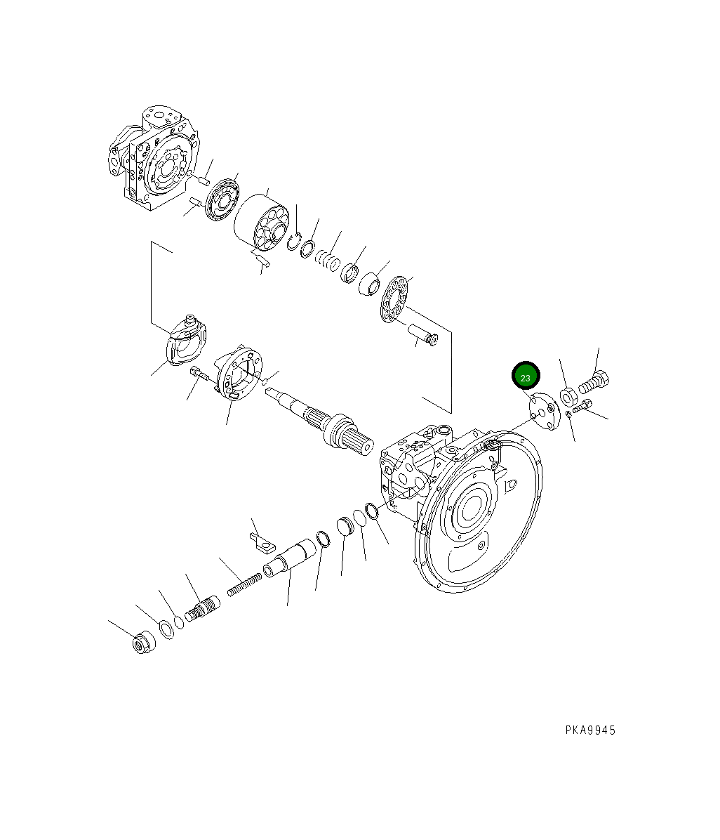 Крышка 708-2L-24522 Komatsu