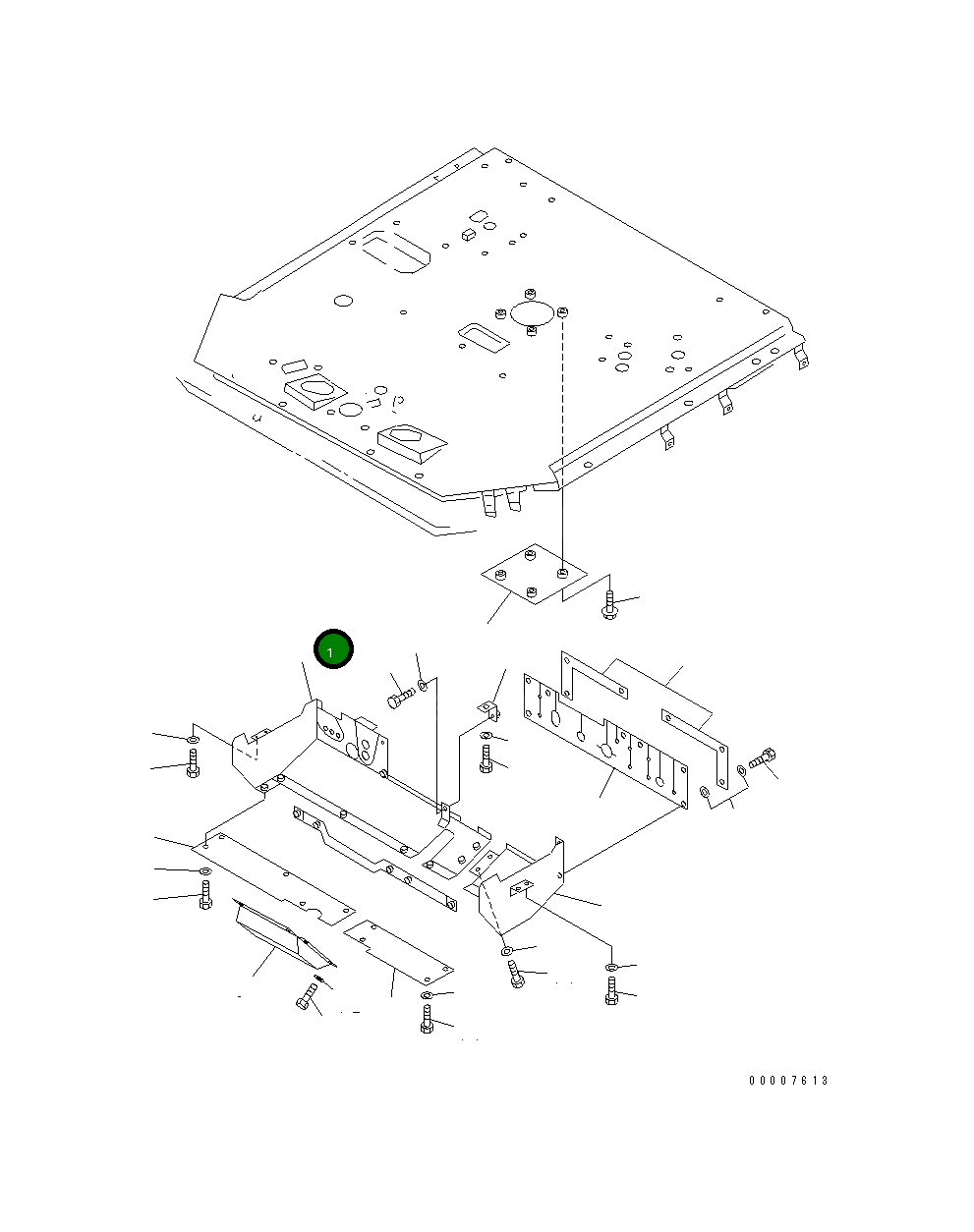 Крышка 41E-W93-2161 Komatsu