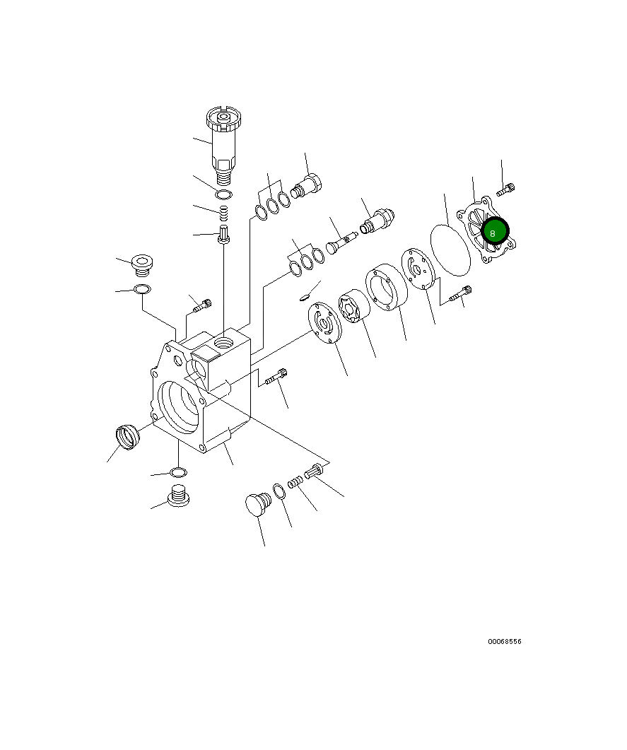 Кольцо уплотнительное (O-Ring) ND094086-0200 Komatsu