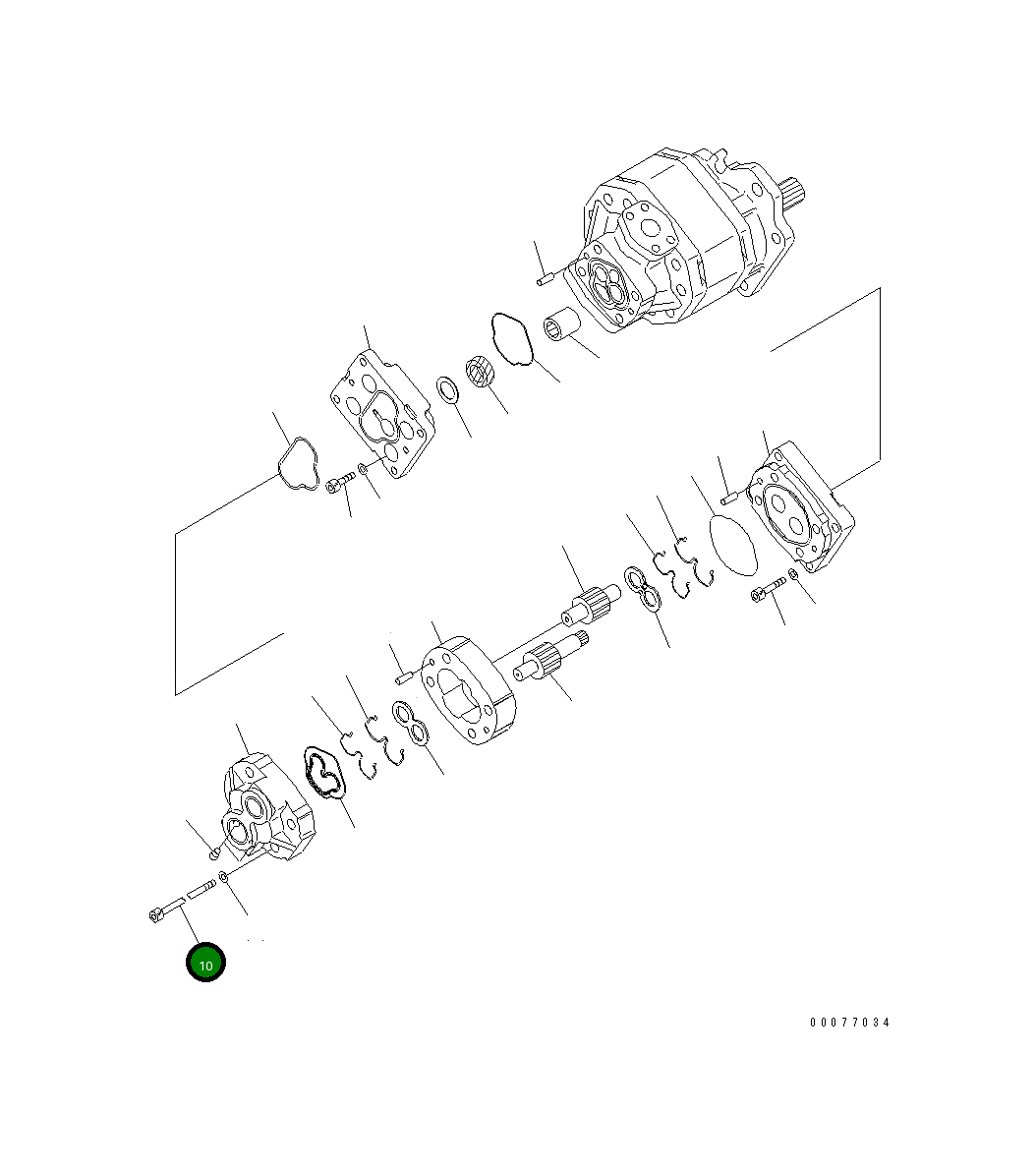 Болт 01252-61285 Komatsu