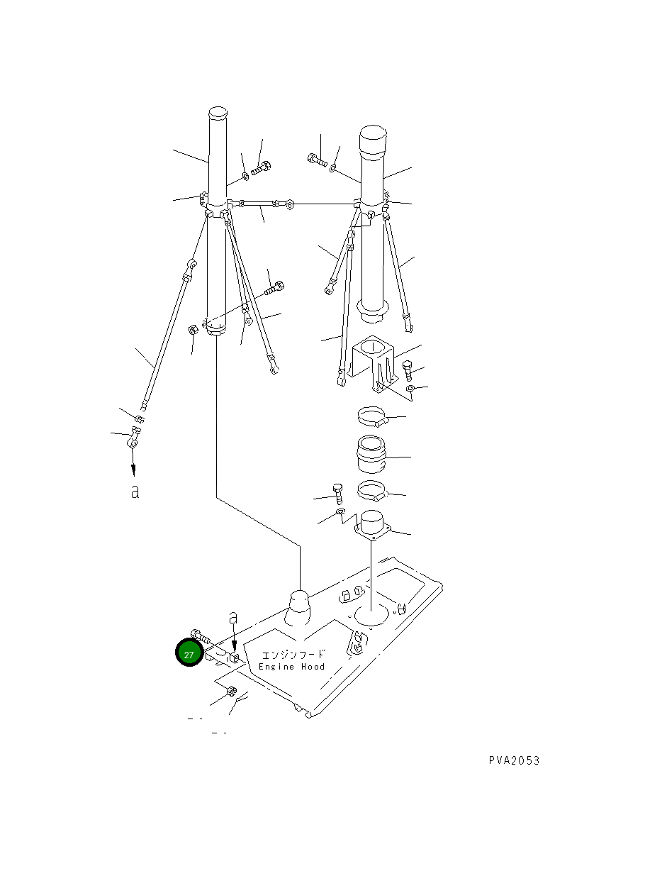 Болт 01092-51665  Komatsu